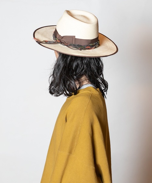 CA4LA（カシラ）の「GRAND PANAMA 2（ハット・メンズ・ブラック/ホワイト・L/M）」の4枚目の写真