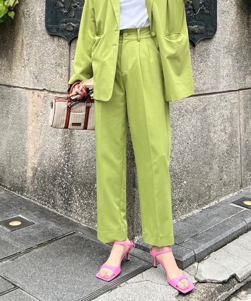 AMAIL(アマイル)の「2way mushroom pants(スラックス・レディース・グレー/グリーン・FREE)」の1枚目の写真