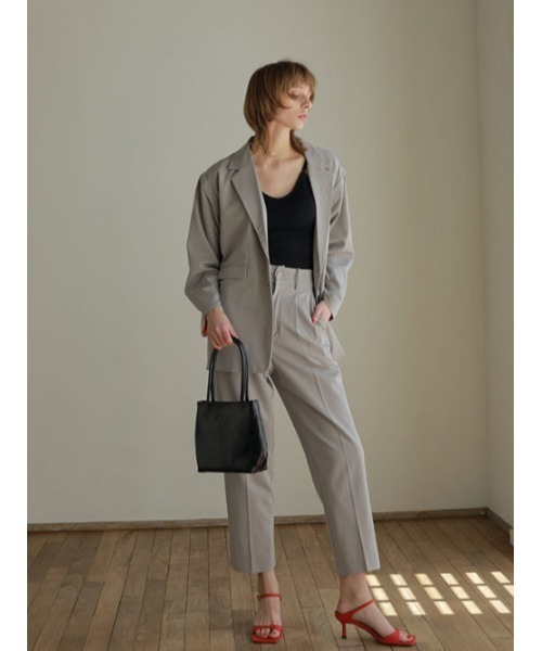 AMAIL(アマイル)の「2way mushroom pants(スラックス・レディース・グレー/グリーン・FREE)」の5枚目の写真