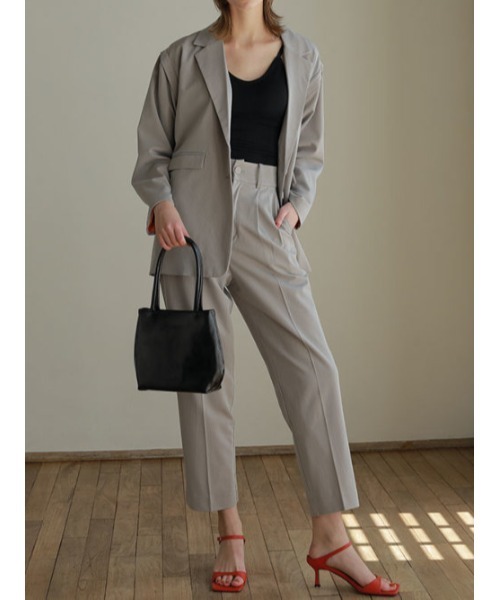 AMAIL(アマイル)の「2way mushroom pants(スラックス・レディース・グレー/グリーン・FREE)」の6枚目の写真