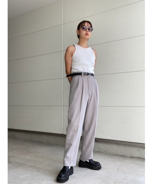 AMAIL(アマイル)の「2way mushroom pants(スラックス・レディース・グレー/グリーン・FREE)」の17枚目の写真