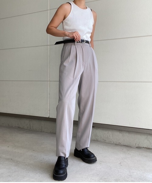 AMAIL(アマイル)の「2way mushroom pants(スラックス・レディース・グレー/グリーン・FREE)」の14枚目の写真