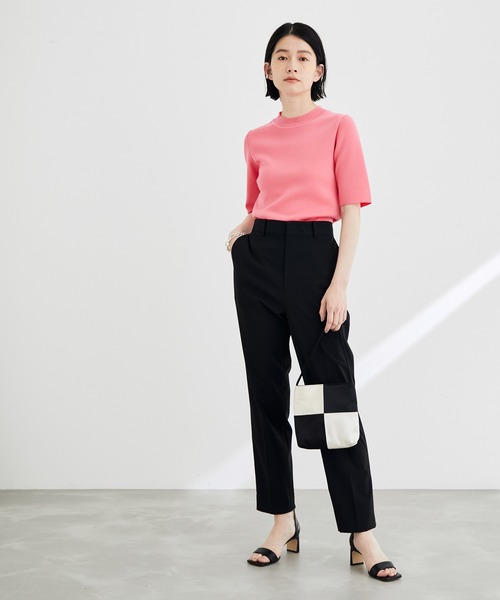 ADAM ET ROPE'（アダムエロペ）の「ファンクションテーパードパンツ（スラックス・レディース・ブラック/ブルー/オレンジ・36/38）」の10枚目の写真