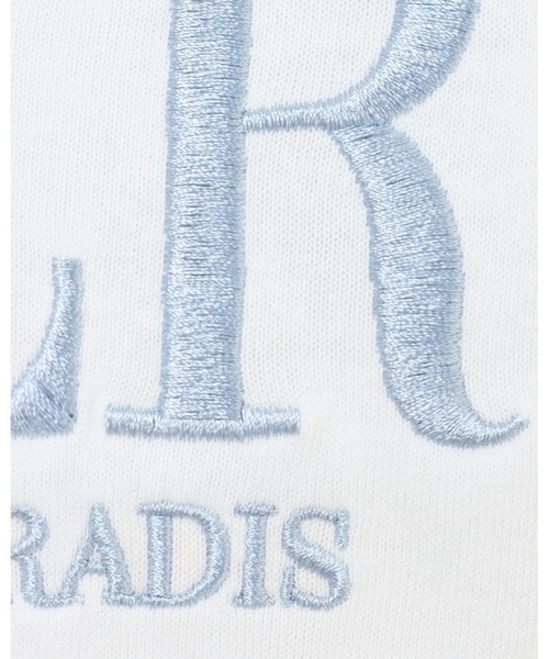 INGNI（イング）の「ロゴ刺しゅう入り半袖Tシャツ（Tシャツ/カットソー・レディース・ホワイト×ピンク/ホワイト×ブラック/ホワイト×ブルー/ブルー系2・M）」の16枚目の写真