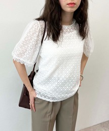 toucher du brise | 総レース ガーリー ブラウス(シャツ/ブラウス)