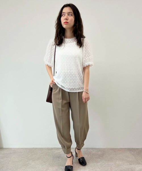 toucher du brise（トゥシェドブリーズ）の「総レース ガーリー ブラウス（シャツ/ブラウス・レディース・ブラック/オフホワイト/イエロー・M）」の7枚目の写真