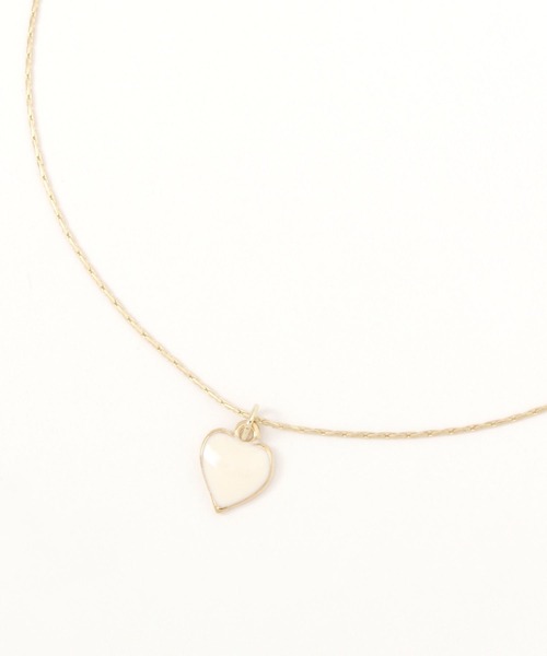 repipi armario(レピピ アルマリオ)の「ハートネックレス(ネックレス・キッズ・レッド/ブラック系その他/ホワイト/ホワイト系その他・FREE)」の1枚目の写真