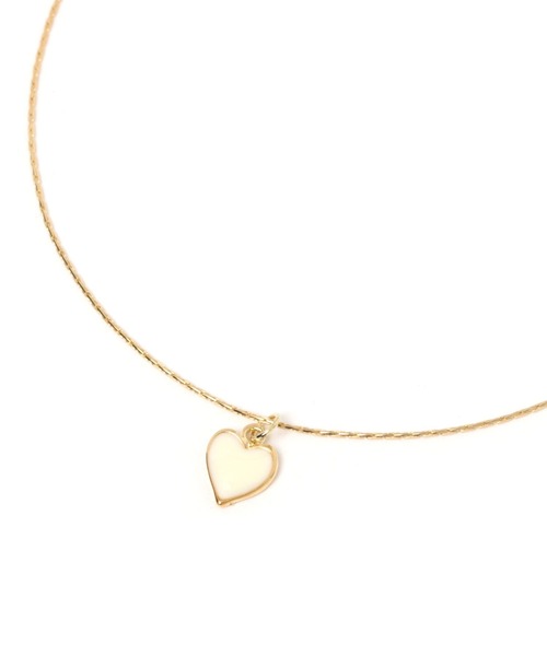 repipi armario(レピピ アルマリオ)の「ハートネックレス(ネックレス・キッズ・レッド/ブラック系その他/ホワイト/ホワイト系その他・FREE)」の2枚目の写真