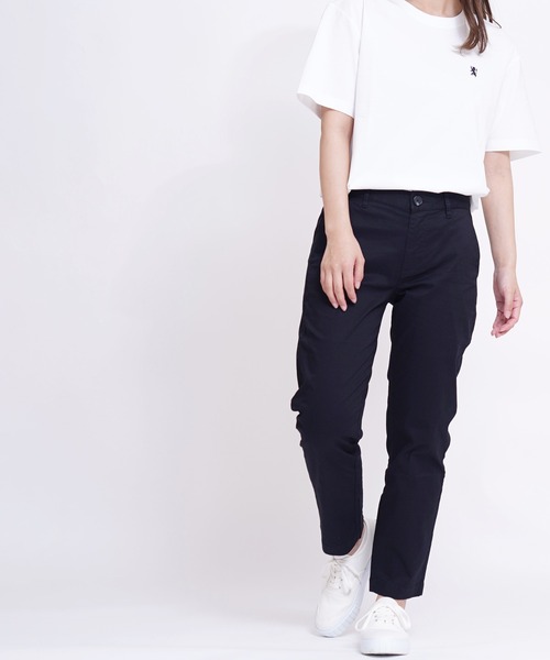 GIORDANO（ジョルダーノ）の「[GIORDANO] コットンツイルストレッチテーバードチノ（チノパンツ・レディース・ベージュ/ブラック・30inch/28inch/38inch/40inch/34inch/32inch）」の7枚目の写真