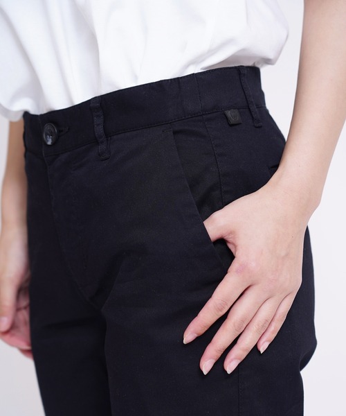 GIORDANO（ジョルダーノ）の「[GIORDANO] コットンツイルストレッチテーバードチノ（チノパンツ・レディース・ベージュ/ブラック・30inch/28inch/38inch/40inch/34inch/32inch）」の12枚目の写真