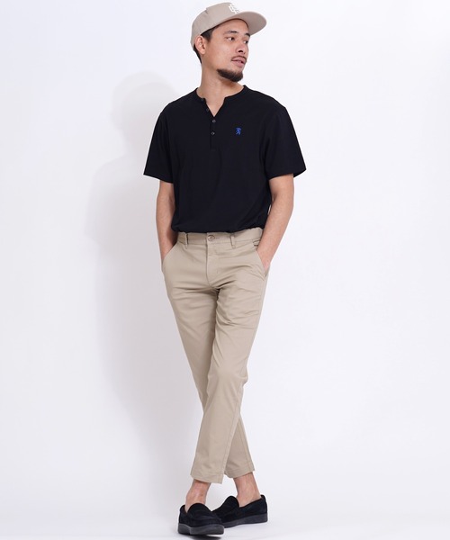 GIORDANO（ジョルダーノ）の「[GIORDANO] コットンツイルストレッチテーバードチノ（チノパンツ・レディース・ベージュ/ブラック・30inch/28inch/38inch/40inch/34inch/32inch）」の15枚目の写真