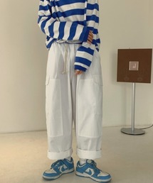 ワイドシルエットサイドポケットカーゴパンツ