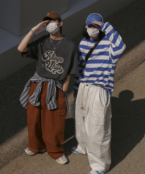 MGV(エムジーヴィー)の「ワイドシルエットサイドポケットカーゴパンツ(カーゴパンツ・メンズ・ダークグレー/ホワイト/ブラウン・MEDIUM/LARGE/X-LARGE)」の14枚目の写真