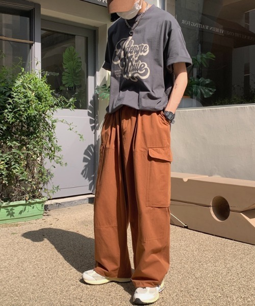 MGV(エムジーヴィー)の「ワイドシルエットサイドポケットカーゴパンツ(カーゴパンツ・メンズ・ダークグレー/ホワイト/ブラウン・MEDIUM/LARGE/X-LARGE)」の18枚目の写真