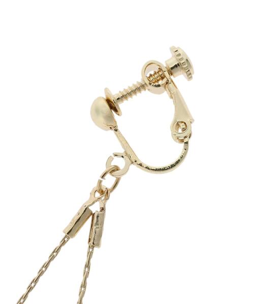 earth music&ecology（アースミュージックアンドエコロジー）の「チェーンスクエアビーズイヤリング（イヤリング・レディース・ブルー/オレンジ・FREE）」の17枚目の写真