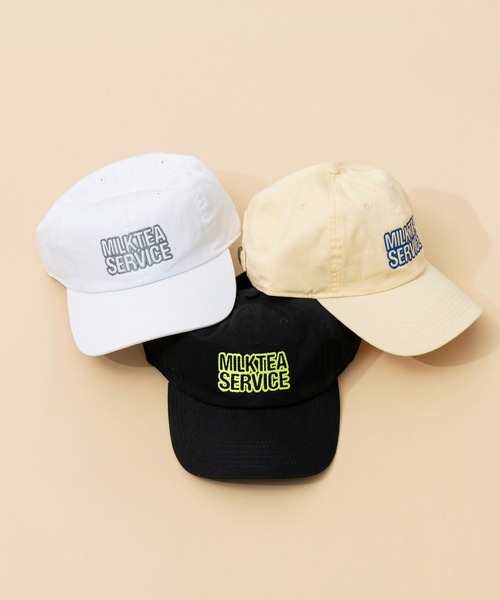 MAISON SPECIAL（メゾンスペシャル）の「【MILKTEA SERVICE COLLABORATION】コラボキャップ（キャップ・レディース・ホワイト/ブラック/イエロー・FREE）」の6枚目の写真