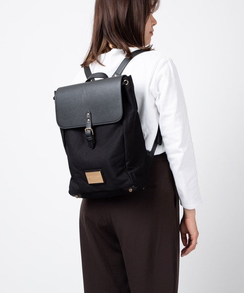 GASTON LUGA(ガストンルーガ)の「GASTON LUGA CLASSY BACKPACK 13L ガストンルーガ クラッシー バックパック(バックパック/リュック)」|ブラック×ブラック