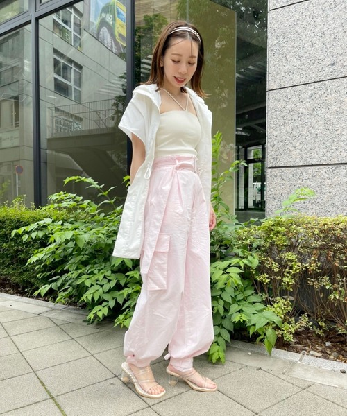 Heather（ヘザー）の「Ladyカーゴパンツ  298359（カーゴパンツ・レディース・ブラック/オフホワイト/ピンク・FREE）」の13枚目の写真