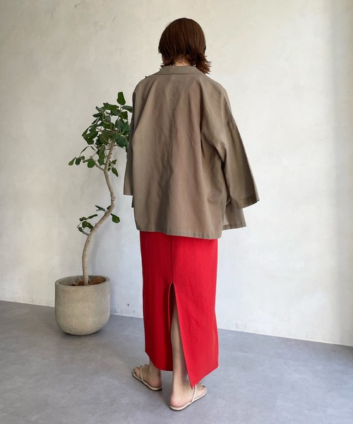 DouDou（ドゥドゥ）の「【新色追加】アメスリワンピース（ワンピース・レディース・チャコールグレー/レッド/ブラウン/ブラック・FREE）」の5枚目の写真