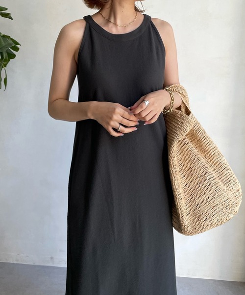 DouDou（ドゥドゥ）の「【新色追加】アメスリワンピース（ワンピース・レディース・チャコールグレー/レッド/ブラウン/ブラック・FREE）」の20枚目の写真