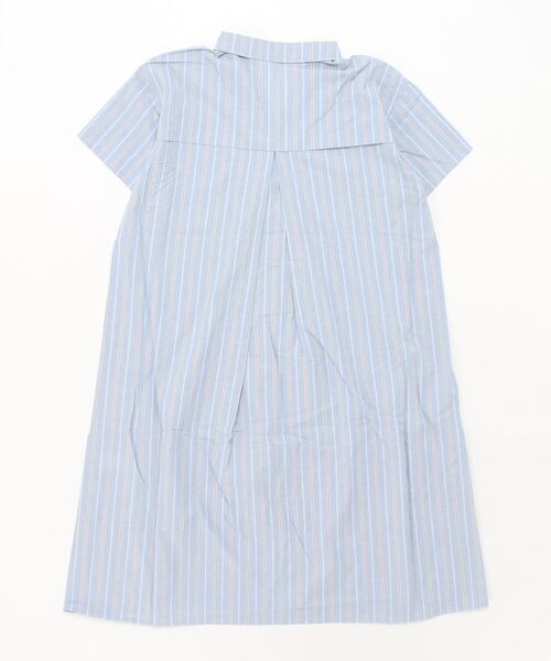 Lugnoncure(ルノンキュール)の「スキッパーシャツワンピース(シャツワンピース・レディース・ベージュ/オフホワイト/ブルー・フリ-)」の9枚目の写真