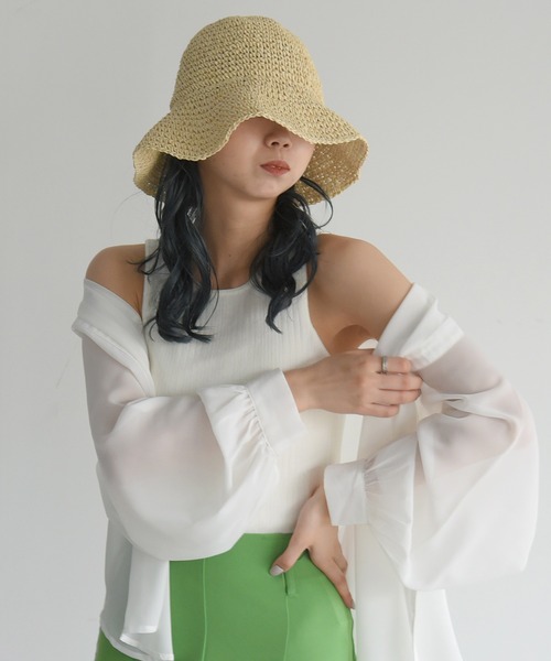 sango(sango)の「バックオープンストリングタンクトップ(タンクトップ・レディース・ブラック/パープル/オフホワイト・FREE)」の7枚目の写真