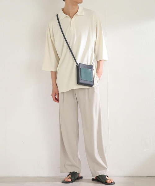 SENSE OF PLACE by URBAN RESEARCH（センスオブプレイスバイアーバンリサーチ）の「フェイクレザーアシメトングサンダル（サンダル・メンズ・ブラック/グリーン/ブラウン・LARGE/MEDIUM）」の5枚目の写真