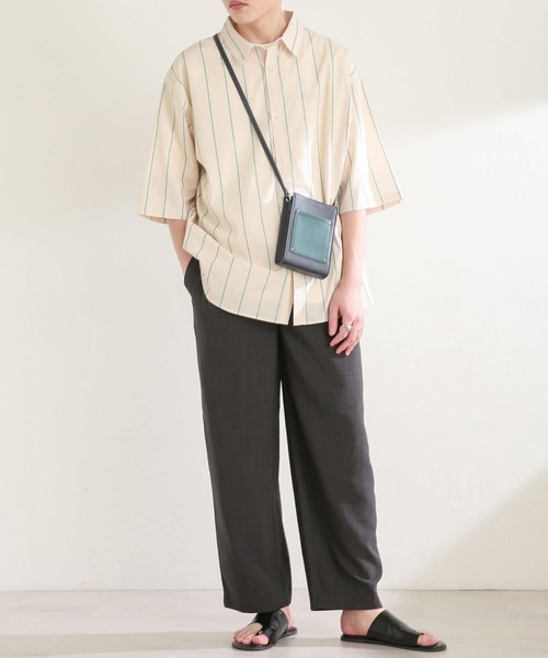 SENSE OF PLACE by URBAN RESEARCH（センスオブプレイスバイアーバンリサーチ）の「フェイクレザーアシメトングサンダル（サンダル・メンズ・ブラック/グリーン/ブラウン・LARGE/MEDIUM）」の9枚目の写真