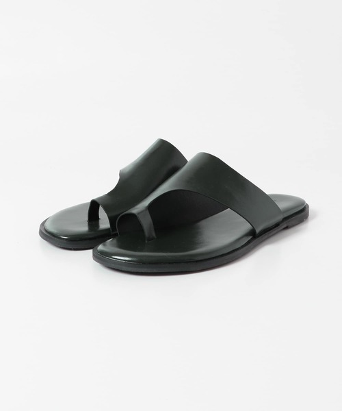 SENSE OF PLACE by URBAN RESEARCH（センスオブプレイスバイアーバンリサーチ）の「フェイクレザーアシメトングサンダル（サンダル・メンズ・ブラック/グリーン/ブラウン・LARGE/MEDIUM）」の10枚目の写真