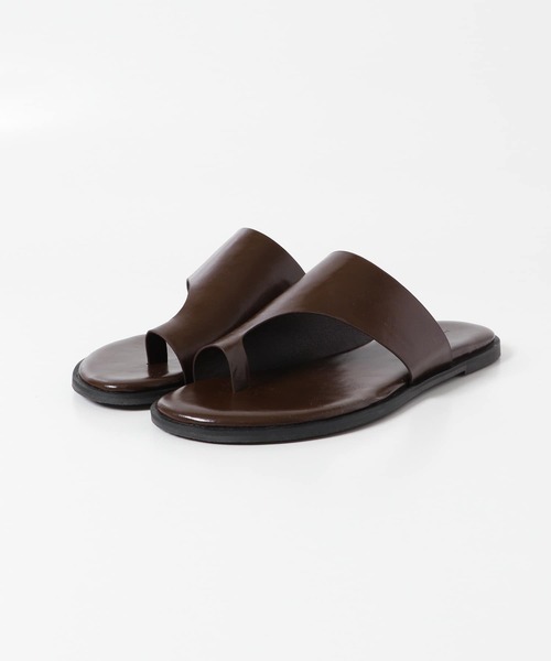 SENSE OF PLACE by URBAN RESEARCH（センスオブプレイスバイアーバンリサーチ）の「フェイクレザーアシメトングサンダル（サンダル・メンズ・ブラック/グリーン/ブラウン・LARGE/MEDIUM）」の11枚目の写真