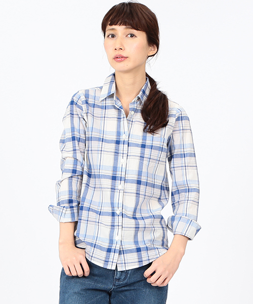 BEAMS LIGHTS Women's（ビームスライツ ウィメンズ）の「VIRI-DARI deserta / 別注 チェックシャツ（シャツ/ブラウス・レディース・その他3/その他1/その他2/ホワイト・36/38）」の4枚目の写真