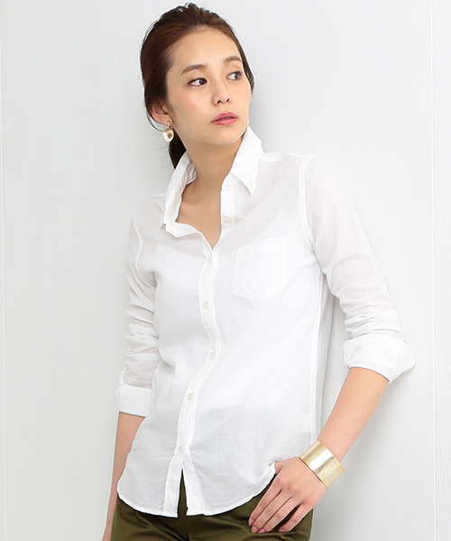 BEAMS LIGHTS Women's（ビームスライツ ウィメンズ）の「VIRI-DARI deserta / 別注 チェックシャツ（シャツ/ブラウス・レディース・その他3/その他1/その他2/ホワイト・36/38）」の2枚目の写真