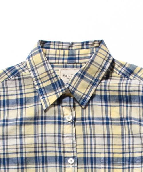 BEAMS LIGHTS Women's（ビームスライツ ウィメンズ）の「VIRI-DARI deserta / 別注 チェックシャツ（シャツ/ブラウス・レディース・その他3/その他1/その他2/ホワイト・36/38）」の8枚目の写真