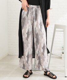 SHOO・LA・RUE | 総柄ワイドイージーパンツ(その他パンツ)