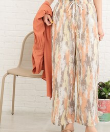 SHOO・LA・RUE | 総柄ワイドイージーパンツ(その他パンツ)