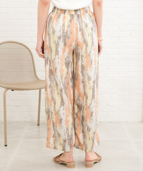 SHOO・LA・RUE(シューラルー)の「◆総柄ワイドイージーパンツ(その他パンツ・レディース・ブラック系/レンガ/ネイビー系・00)」の12枚目の写真