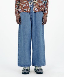 Iroquois（イロコイ）の「IROQUOIS イロコイ / OPEN-END DENIM WIDE PT オープンエンドデニムワイドパンツ / 478204（デニムパンツ）」