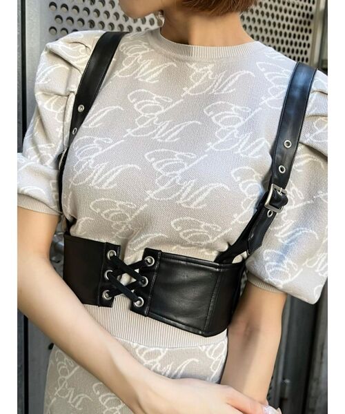 EATME（イートミー）の「レースアップハーネスベルト（ベルト・レディース・ブラック・FREE）」の3枚目の写真