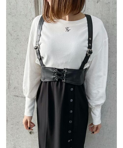 EATME（イートミー）の「レースアップハーネスベルト（ベルト・レディース・ブラック・FREE）」の6枚目の写真