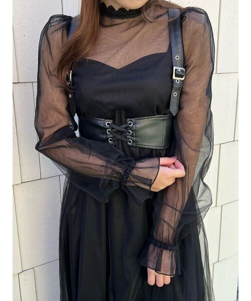 EATME（イートミー）の「レースアップハーネスベルト（ベルト・レディース・ブラック・FREE）」の9枚目の写真