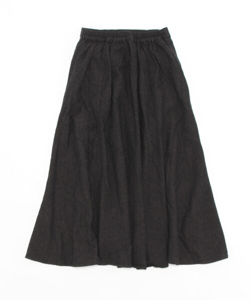 Samansa Mos2（サマンサ モスモス）の「コットンリネンマーメイドスカート（スカート・レディース・モカ/チャコール/キナリ・ﾌﾘ-）」の4枚目の写真