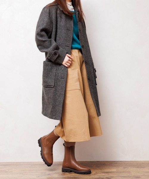 HIMIKO（ヒミコ）の「【Made in Japan】】【撥水】サイドゴアトラックソールブーツ/621406（ブーツ・レディース・ブラウン/アイボリー/ブラック/グレー・23.0cm/23.5cm/24.0cm/22.0cm/24.5cm/25.0cm/22.5cm/25.5cm/26.0cm/21.5cm/26.5cm）」の5枚目の写真