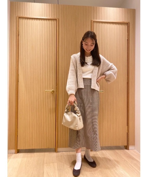 flower（フラワー）の「モヘアタッチニットカーディガン2（カーディガン/ボレロ・レディース・カーキ/アイボリー・FREE）」の20枚目の写真