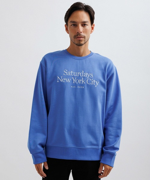 Saturdays NYC(サタデーズ ニューヨークシティ )の「Bowery Miller Standard Crew(Tシャツ/カットソー・メンズ・ダークブラウン/ブラック/ブルー・L/M/S/XL/X-SMALL)」の3枚目の写真
