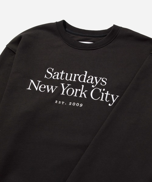 Saturdays NYC(サタデーズ ニューヨークシティ )の「Bowery Miller Standard Crew(Tシャツ/カットソー・メンズ・ダークブラウン/ブラック/ブルー・L/M/S/XL/X-SMALL)」の4枚目の写真