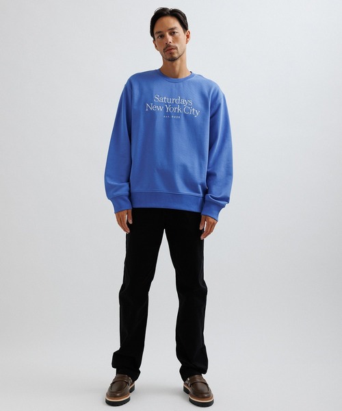 Saturdays NYC(サタデーズ ニューヨークシティ )の「Bowery Miller Standard Crew(Tシャツ/カットソー・メンズ・ダークブラウン/ブラック/ブルー・L/M/S/XL/X-SMALL)」の17枚目の写真