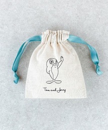 FLAPPER（フラッパー）の「TOM＆JERRY×Flapperトムジェリフレンズミニ巾着（ポーチ）」