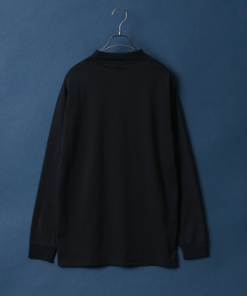 ANPAS（アンパス）の「Ponte Fabric Mockneck Shirt/エコポンチ モックネックシャツ ハイネックシャツ（Tシャツ/カットソー・メンズ・ホワイト/ライトグレー/ブラック・M/L）」の7枚目の写真