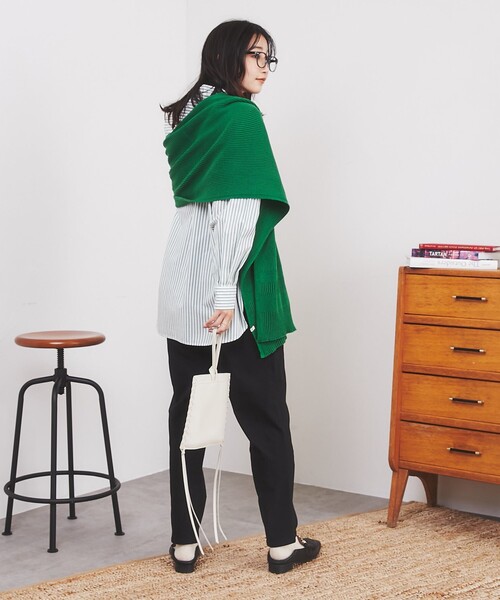 coen（コーエン）の「リブマフラー（マフラー・レディース・オフホワイト/ケリー/ロイヤルブルー/オレンジ・FREE）」の13枚目の写真