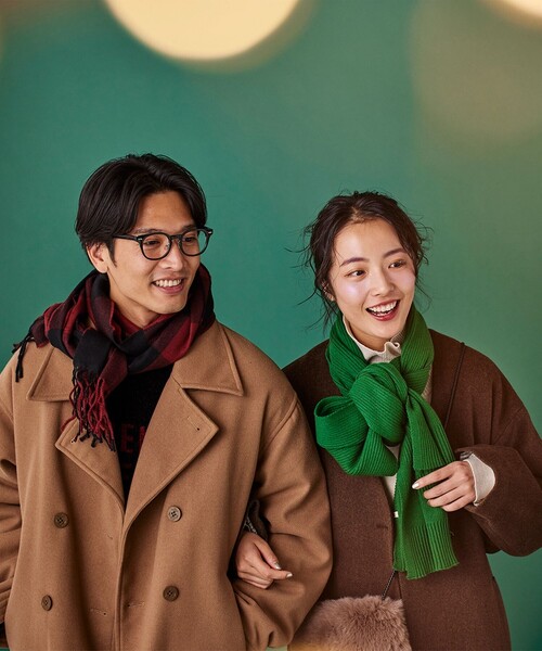 coen（コーエン）の「リブマフラー（マフラー・レディース・オフホワイト/ケリー/ロイヤルブルー/オレンジ・FREE）」の20枚目の写真